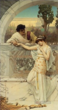Yes or No Neoclassicist lady John William Godward Oil Paintings
